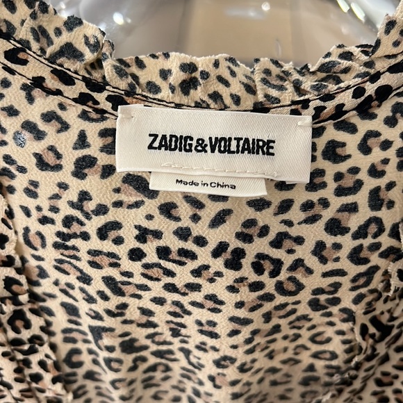 Zadig & Voltaire Leopard Print Dress Sz XS - Picture 6 of 16